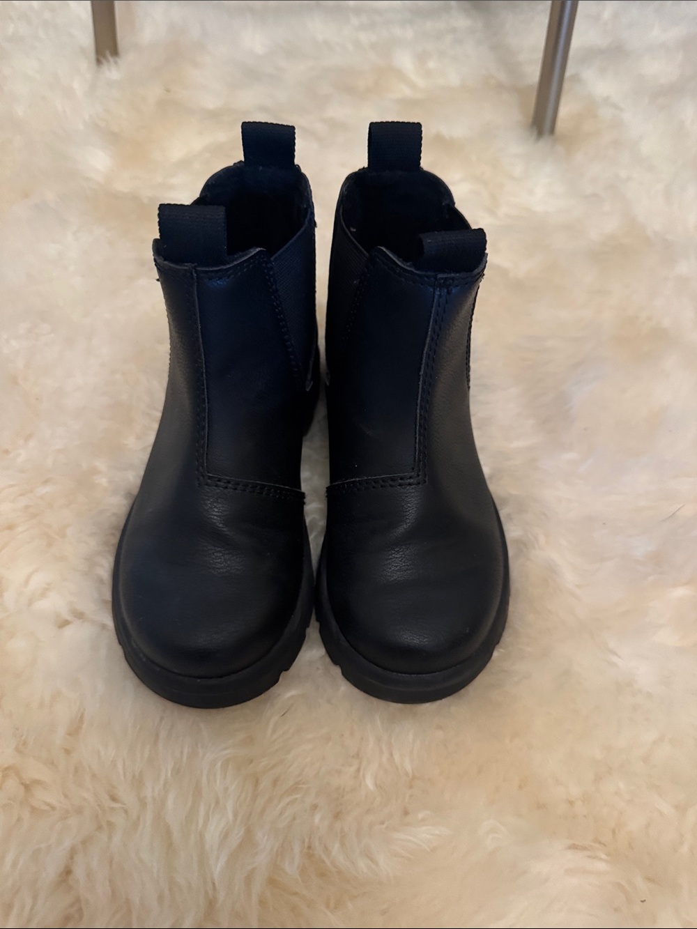 H&M Black Kids Chelsea Boots with Pull Tabs